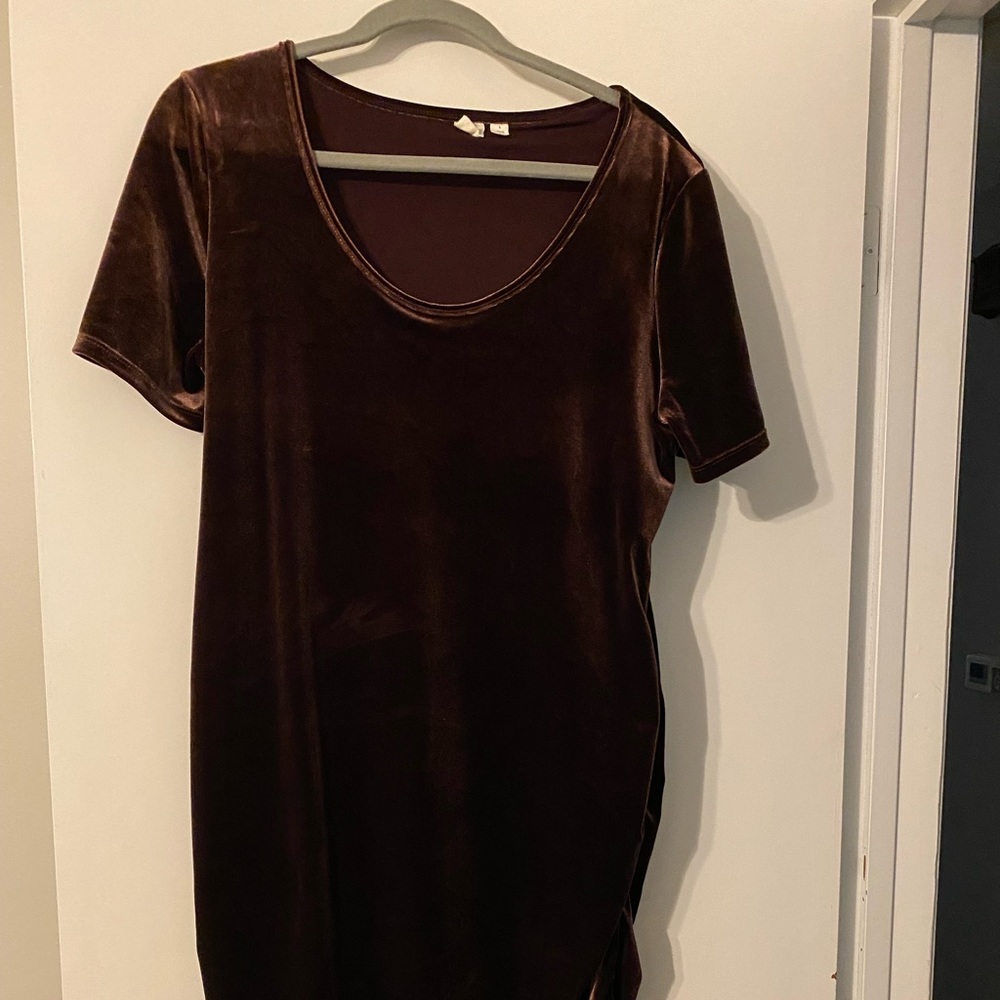 Womens maternity midi dress